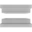 Ensemble de colonnes à panneau encastré en PVC Craftsman Classic Square-36091276
