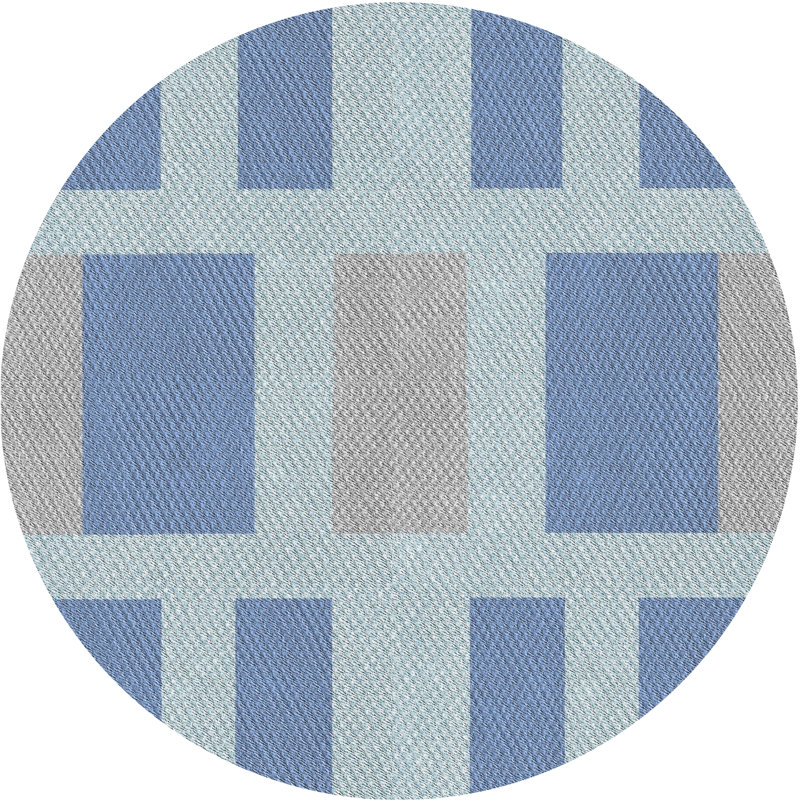 Tapis bleu Antony-James, Rond 8 pi
