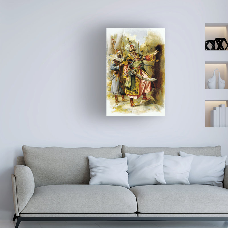 Impression sur toile, artiste inconnu, Ali Baba et les 40 voleurs sésame, 1900, H 32 po x l 22 po