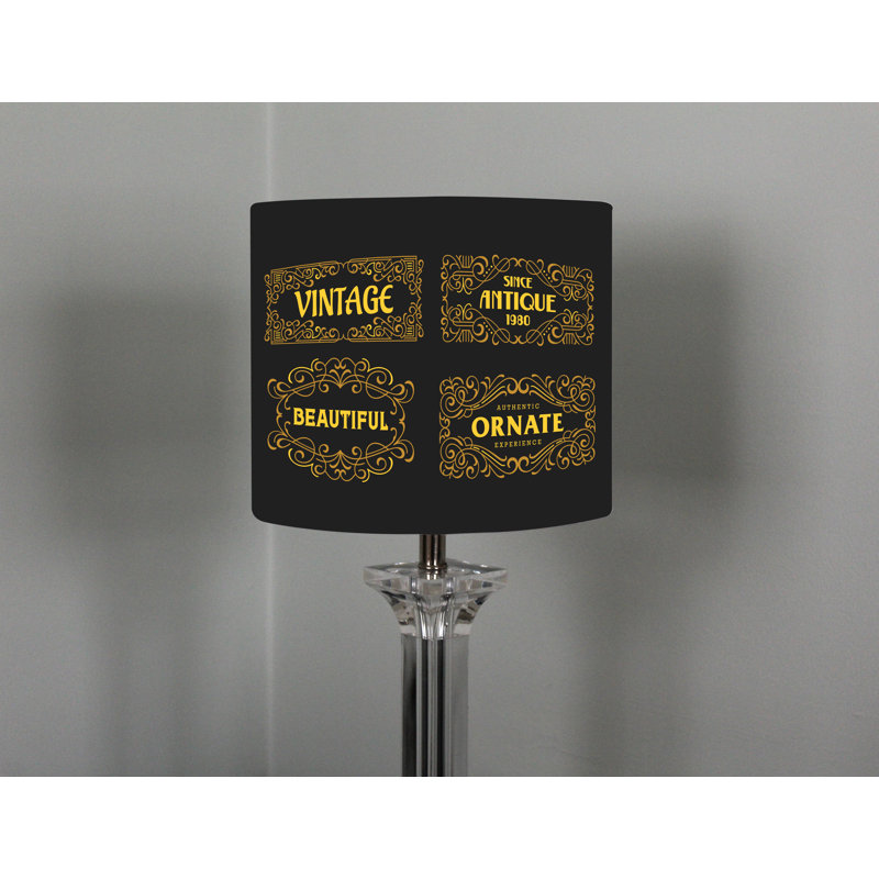 Cotton Drum Pendant Shade ( Uno ), 22cm H x 25cm W x 25cm D