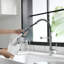 Robinet de cuisine rétractable à poignée simple avec accessoires-63292481