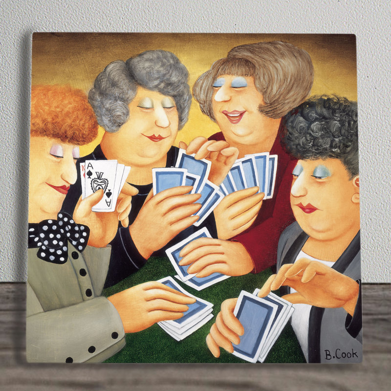 Beryl Cook A Full House Ceramic Wall Décor 20cm x 20cm