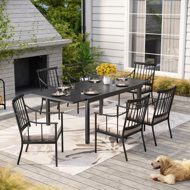 Ensemble repas pour 6 personnes avec coussins Salem