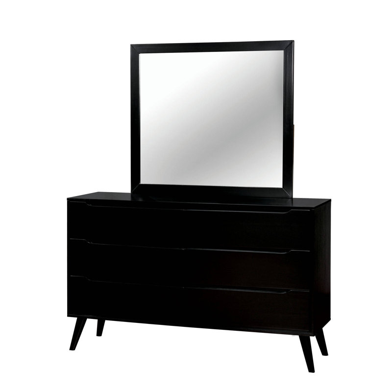 Commode moderne et contemporaine miroir Eisen, Noir