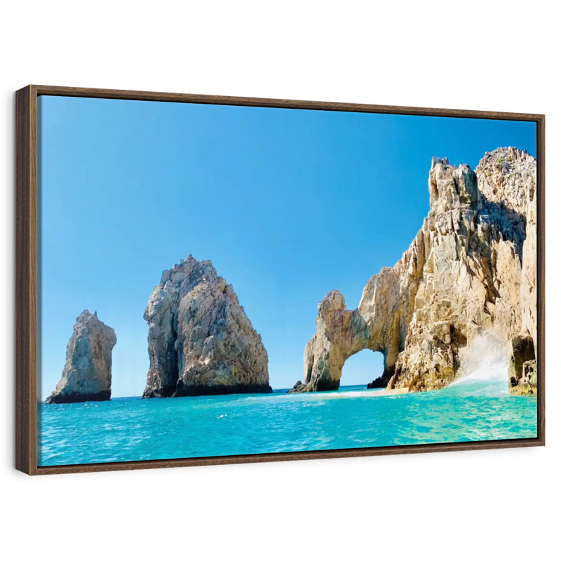 Arche de Cabo San Lucas, Cadre flottant noyer, 43 po x 29 po