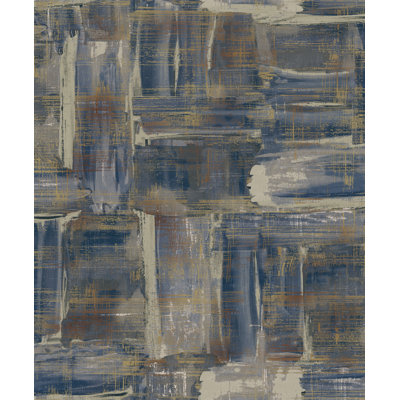 Rouleau de papier peint abstrait lustré métallique