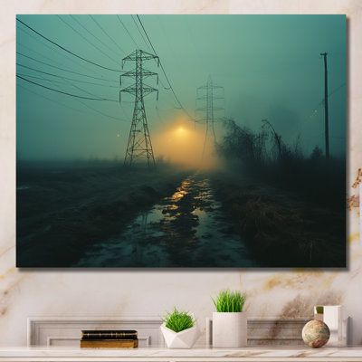 " Teal Tangle Power Lines Mystery "