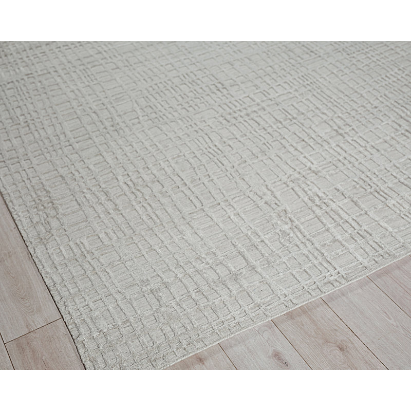 Crescendo Handmade Geometric Area Rug, Rectangle 4' x 6'