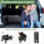 Chariot pliant extra long pliable de 55 po avec hayon, chariot utilitaire étendu, chariot pliable robuste de grande capacité 350 lb
