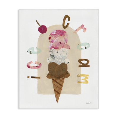  «Ice Cream Whimsy», art mural sur toile par Haley Knighten