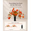 Arrangement de fleurs de pétunia avec vase en céramique pour décor de table et de vestibule-865828162-865828165