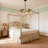 3-light Dimmable Pink Flower Plant Chandelier