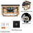 Wooden Flush Mount Ceiling Lights, 4-Light Farmhouse Close To Ceiling Lighting Fixtures Black Ceiling Lamp