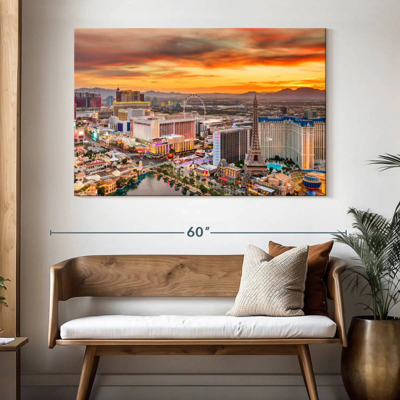 Horizon de Sir Vegas à Las Vegas, H 34 po x l 51 po