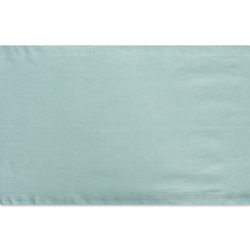 Kristina 100% Cotton Table Runner, 72" L x 14" W, Aqua