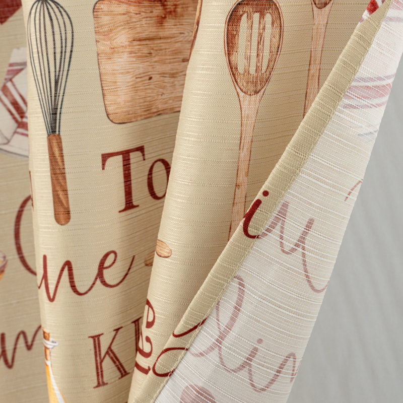 Ensemble de rideaux de cuisine Family Cucina