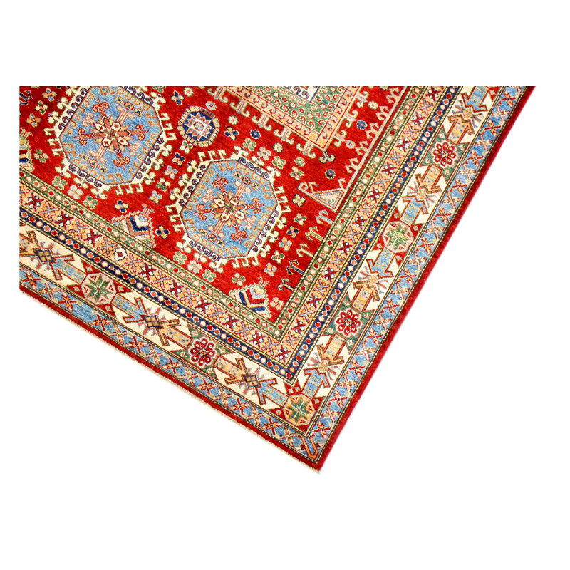 Kazak Hand Woven Wool Area Rug