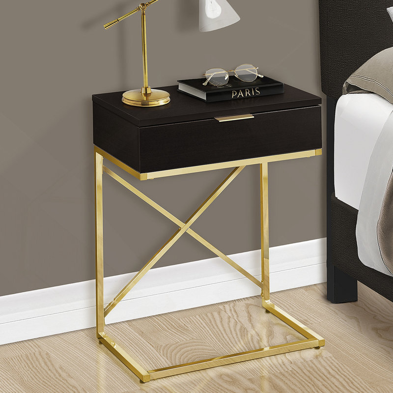 Versatile Accent Table For Living Room And Bedroom With Storage Drawer, Ideal For Lamp Placement And Contemporary Decor