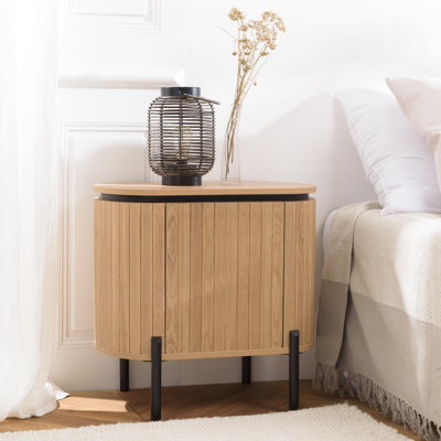 Aliegha 56.5cm W Laminate Bedside Table