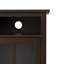 Armoire multimédia moyenne avec rangement ouvert et porte en verre Warm Shaker-243545677