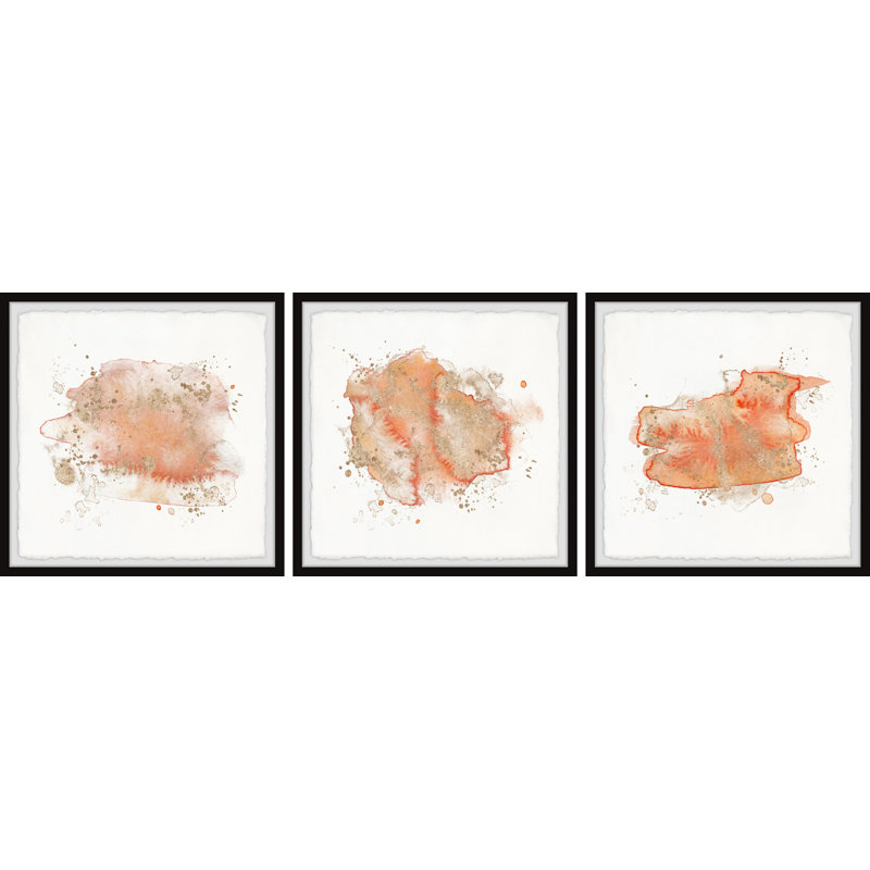 Smoke Of Deceit by Marmont Hill - 3 Piece Single Picture Frame Painting Set, 45" H x 45" W x 3.81" D