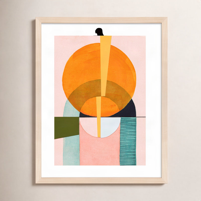 Composition Nr. 5 Painting by Allison Rietta, 30" H x 24" W x 1.25" D, Maple