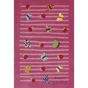 Princess Lillifee Hand-Woven Pink Area Rug