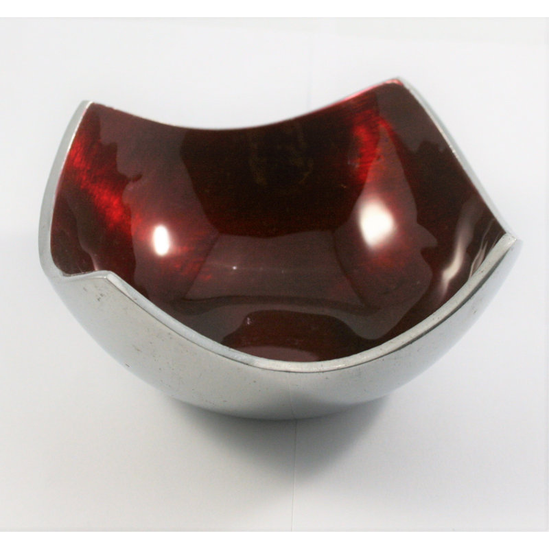 17 Stories Colinton Aluminum Serving Bowl, Red