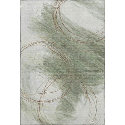 Premium Machine Washable Mayfield AMF2396 Abstract Rug