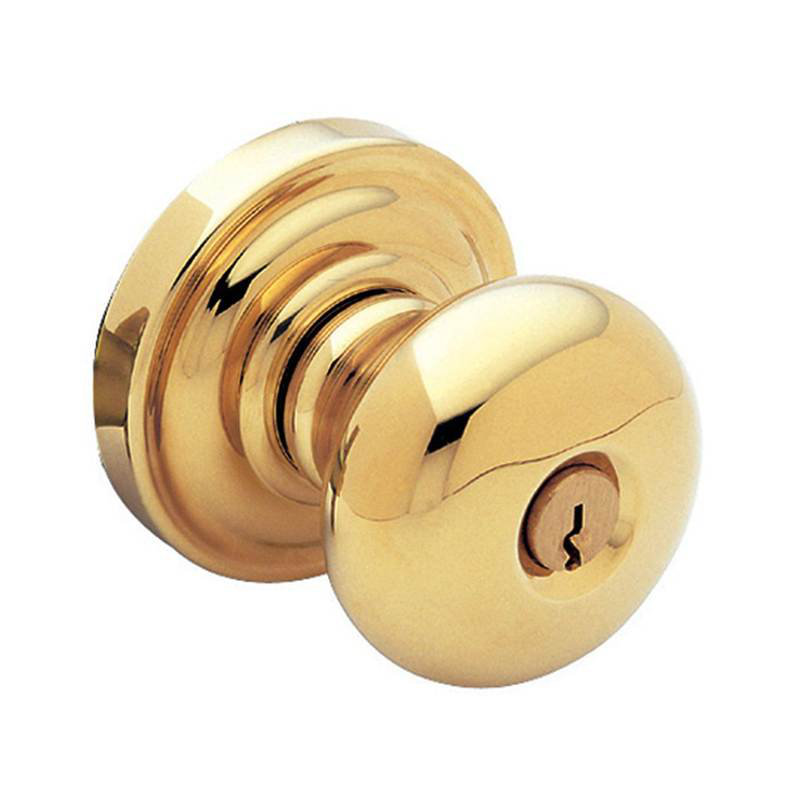 Classic Keyed Door Knob with Emergency Egress, Keyed Alike, Non-lacquered Brass, Yes
