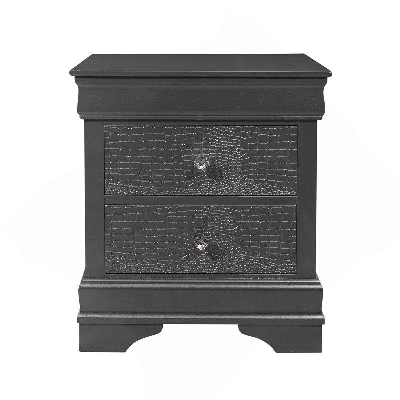 Table de chevet Shaker, Gris