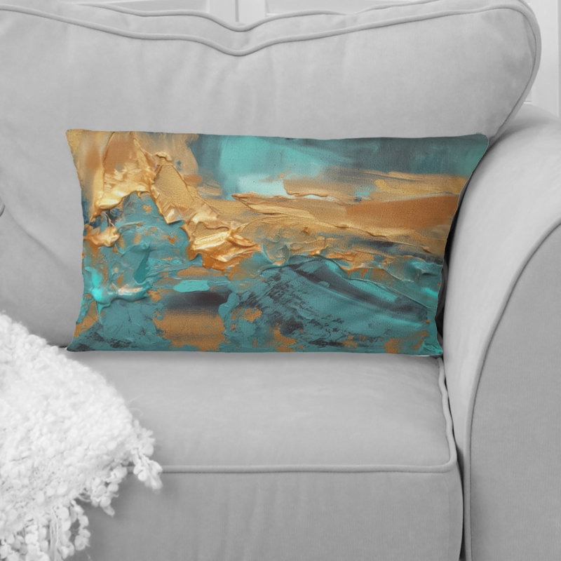 Coussin Whirling Waves VI - Abstract Abstract