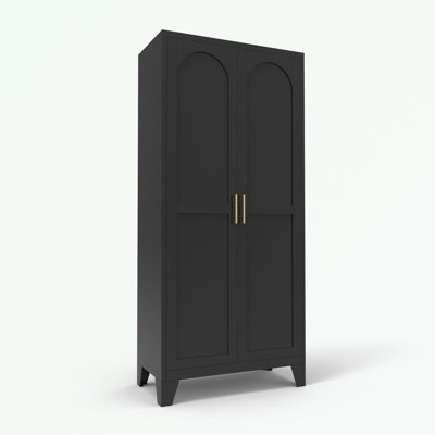 Cabinet With Lock, 2 Doors, metal handles and Adjustable Shelves by Ebern Designs