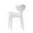 Nara Modern Stackable Dining Chair Set, No Assembly, Plastic Chair, Patio Chair, Suitable for Indoor and Outdoor Cafes and Restaurants (Set of 4)-727112006