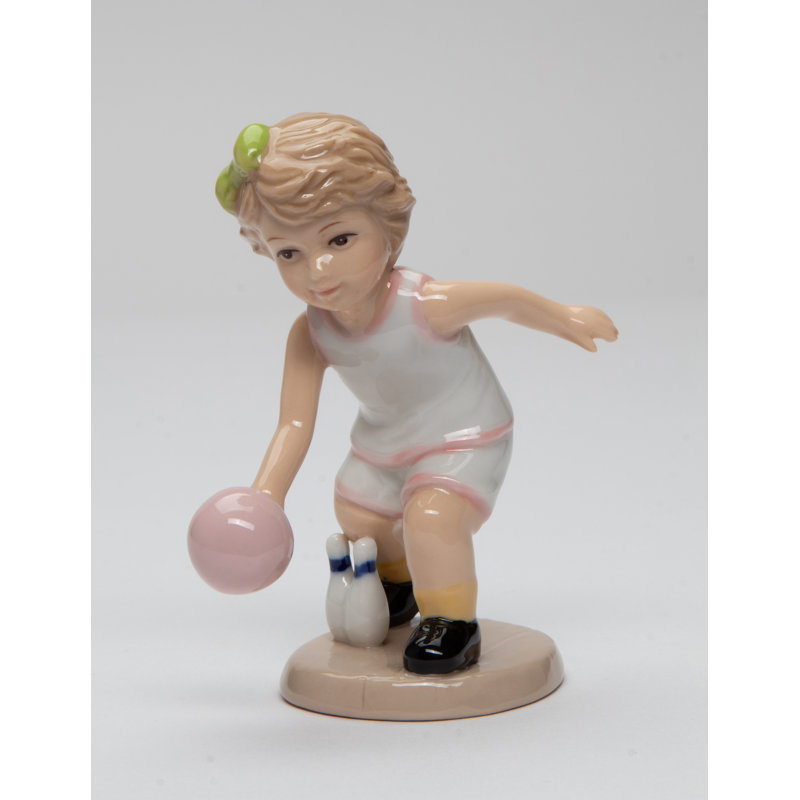 Bowling Girl Figurine-4 1/2"H