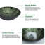 Lavabo vasque circulaire en verre 16,5 "avec bonde escamotable et robinet-119283394