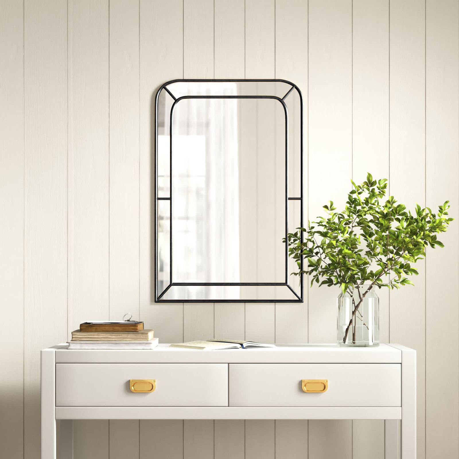 Camari 20" Accent Mirror, Black