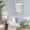 Cadre flottant Peaceful Cerulean Vista, design par Ian C.