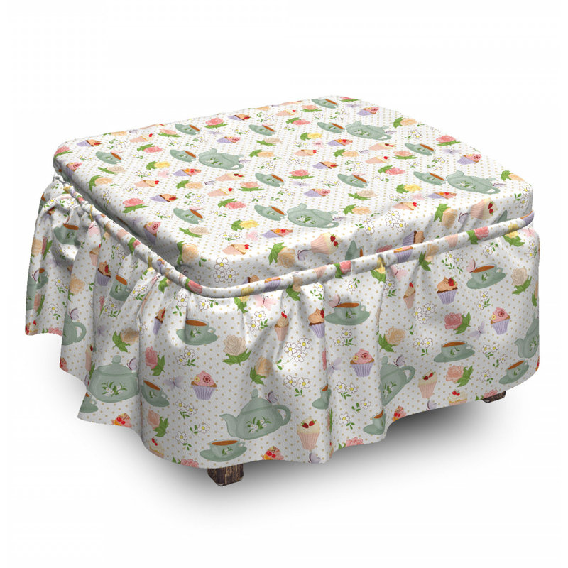 Box Cushion Ottoman Slipcover