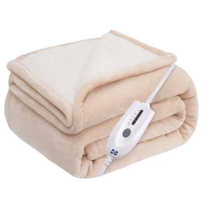 Couverture chauffante en flanelle et en sherpa SEALY