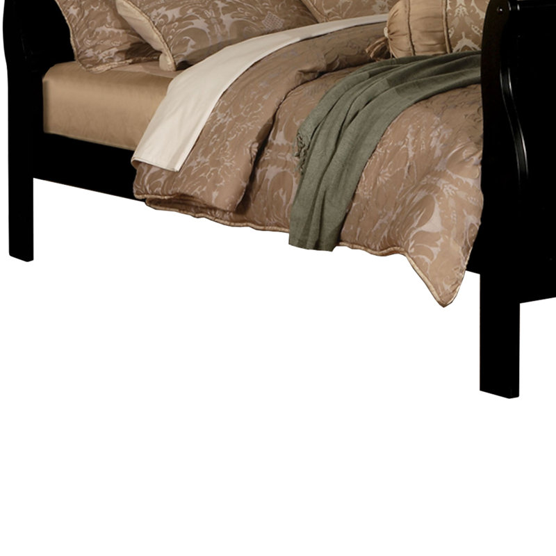 Chidi Sleigh Bed, Black