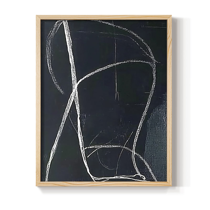 ABSTRACT Series DCXVIII, reproduction encadrée - bois massif, Naturel, H 11 po x l 9 po