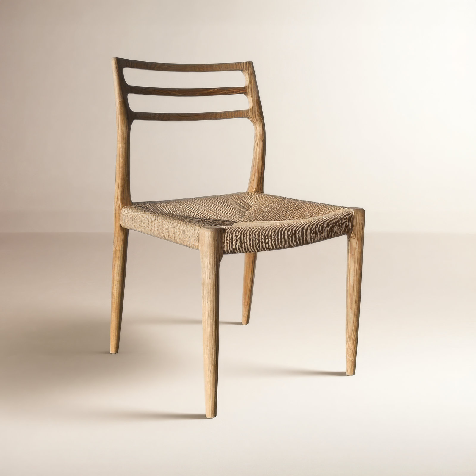 Oralie Ash Wood Dining Chair, Natural