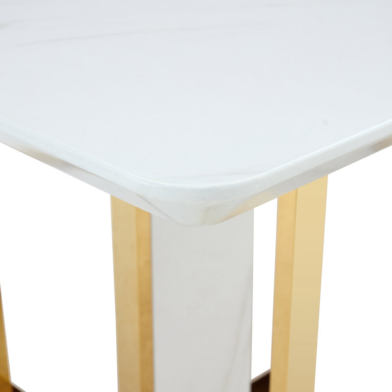 Table de salle à manger moderne et minimaliste moderne à motif rectangulaire. Le bureau d'ordinateur. La table de jeu.