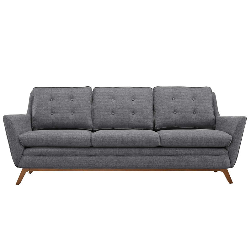 Modway Beguile Fabric Sofa, Grey