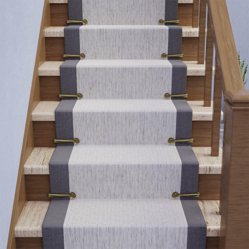 Ensemble de porte-tapis d'escalier 0,75 po