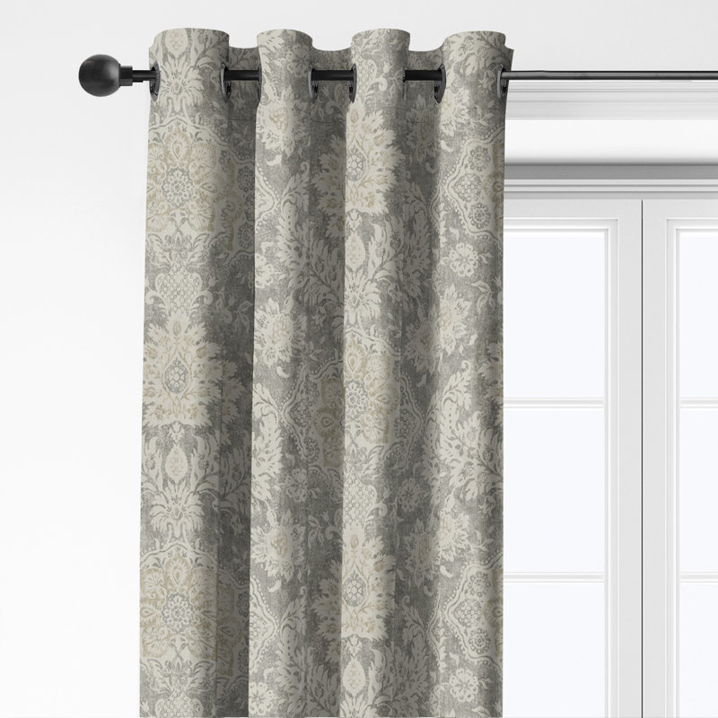 Panneaux de draperies taupe / beige Osha (comprend 2 panneaux) l 50 po x L 120 po (taille par panneau), 50x120