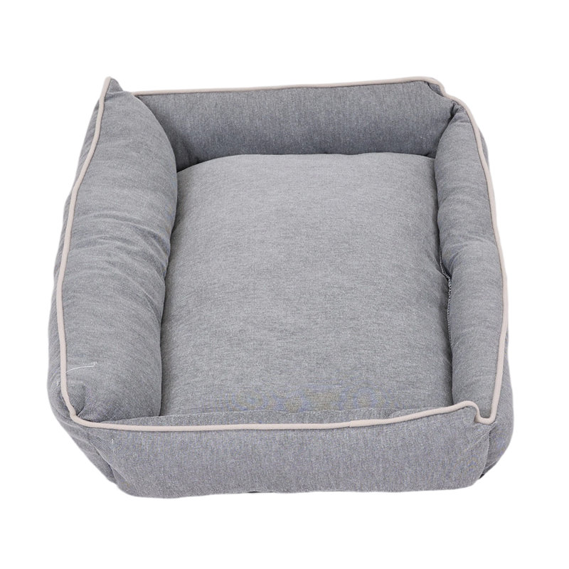 Cotton Pet Bed, 18cm H x 70cm W x 50cm D, Grey