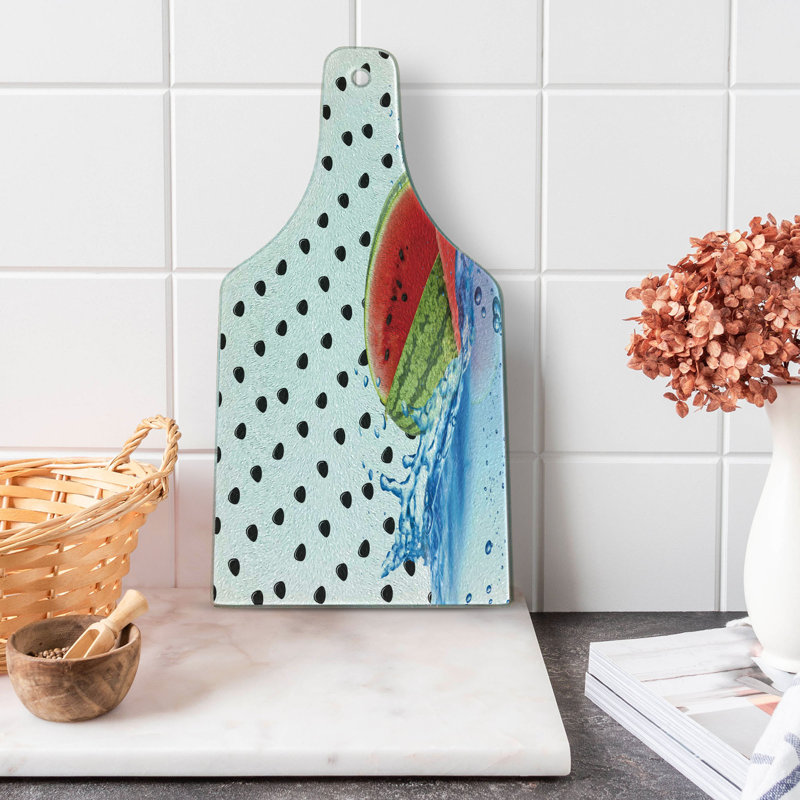 Multicolore planche à découper en verre trempé Ambesonne