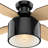 52" Cranbrook 4 - Blade Flush Mount Ceiling Fan with Lights and Remote-17799246